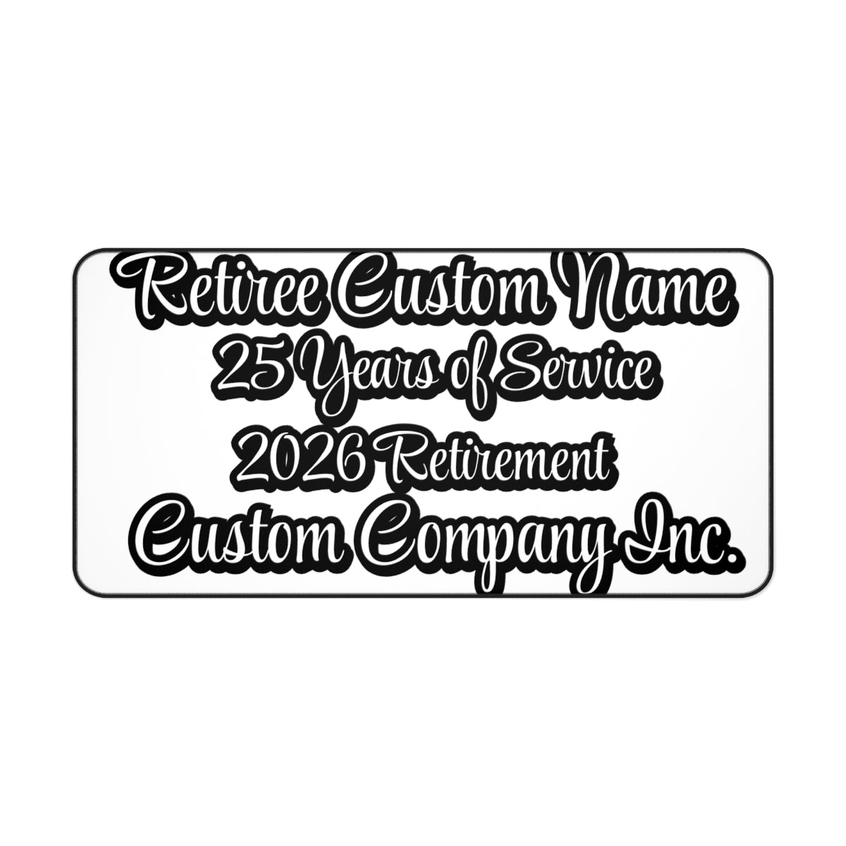 Customized Personalized Retirement desk mat or mouse pad for Retiree Gift - RetireeGifts