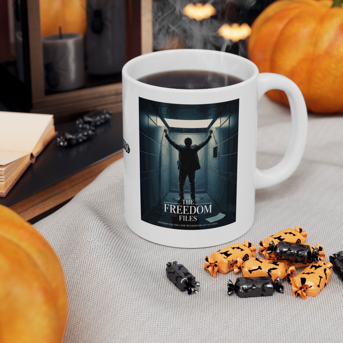The Freedom Files | Freedom Was Only One Resignation Letter Away | Personalized Microwavable Ceramic Mugs 11oz 15oz 20oz - Retiree Gifts Retirement Party
