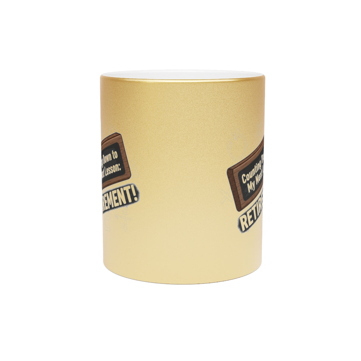 Counting Down to My Next Lesson | Retirement Gold Silver Black or Access Mugs - Retiree Gifts Retirement Party