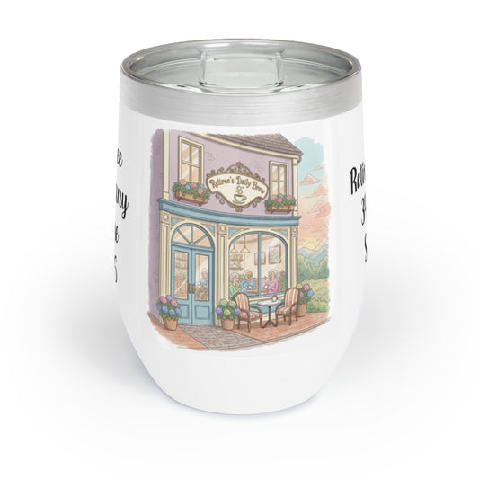 Charming Café Design Insulated Drinkware for Cozy Moments
