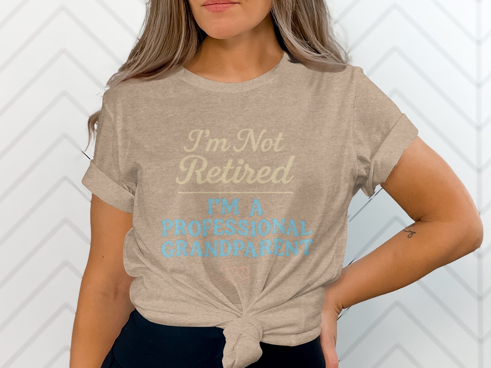 I'm Not Retired I'm A Professional Grandparent | Retirement Is Not | Perfect Gift for Grandparents Soft Color Bella T-Shirts - Retiree Gifts Retirement Party