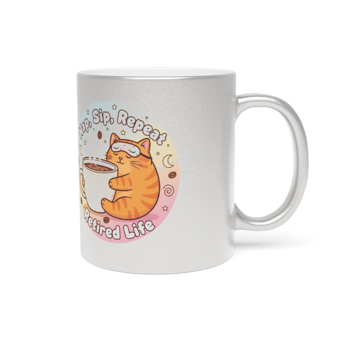 Cozy Cat Sip Repeat Retired Life Mug 스해 Cup