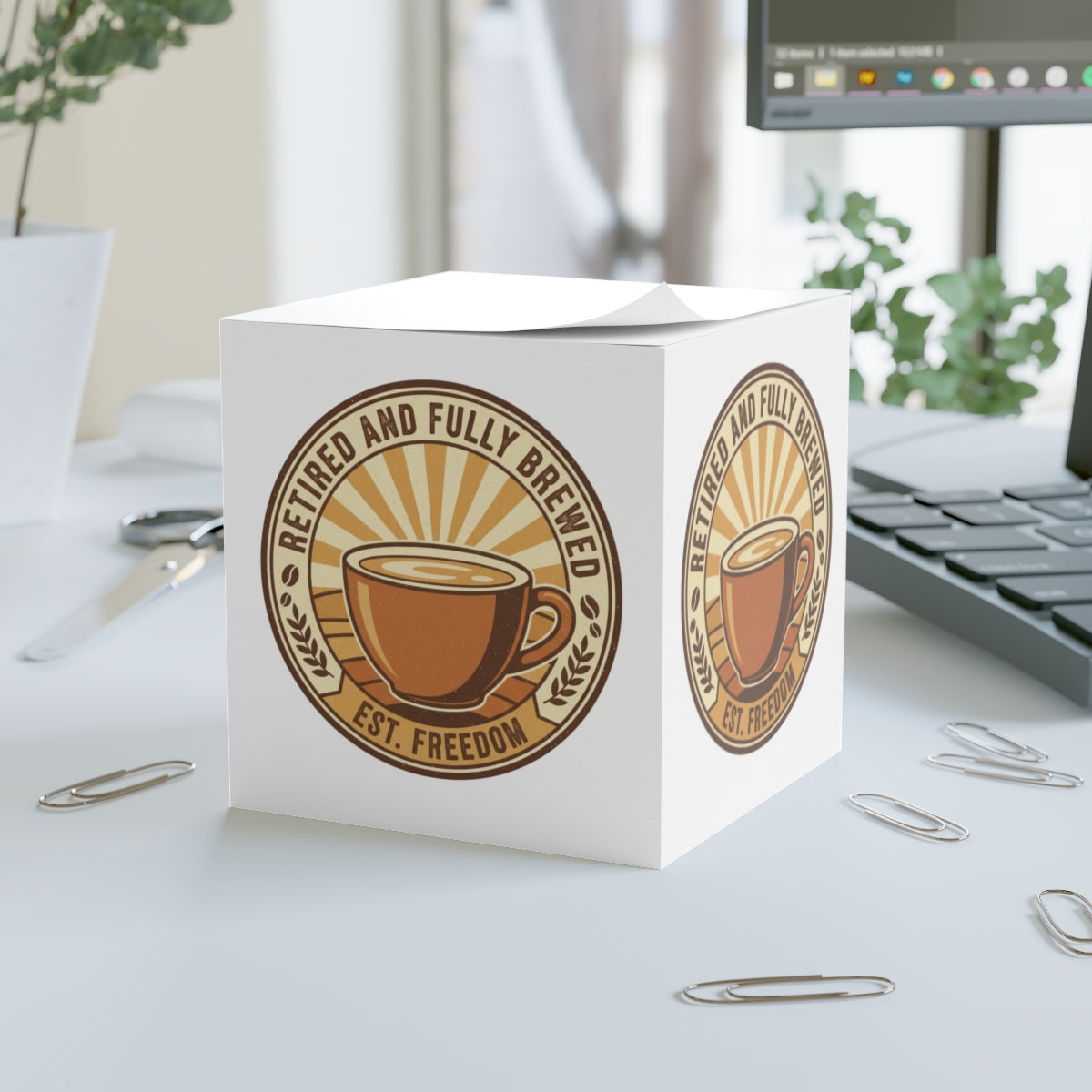Retired and Fully Brewed Est. Freedom Mug