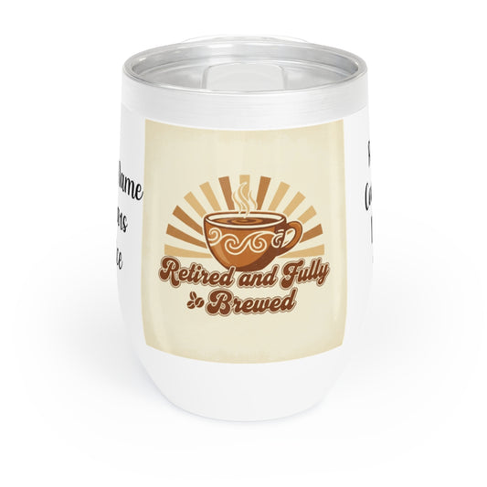 Retired and Fully Brewed Funny Travel Mug for Coffee Lovers