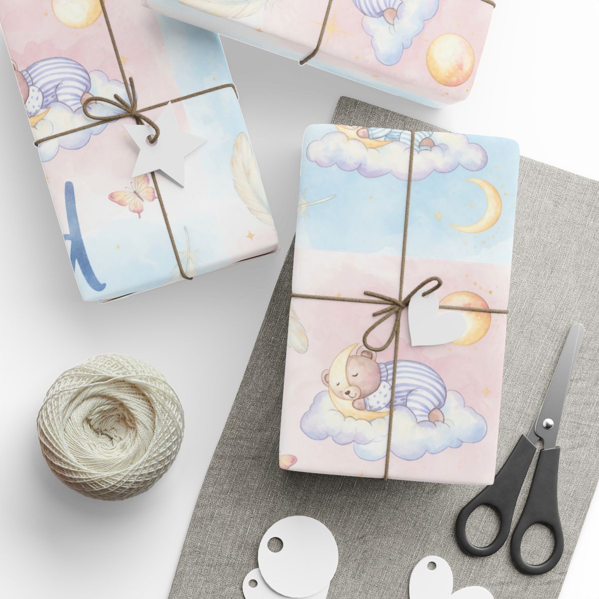 Dreamy Pastel Nursery Gift Wrap Sheets