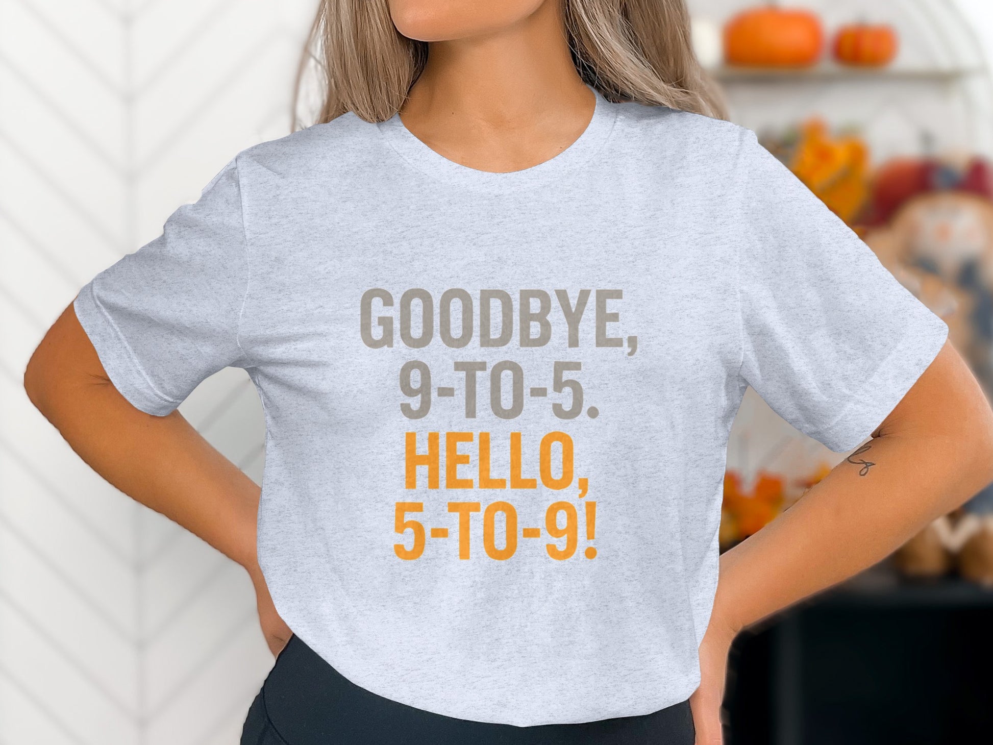 Goodbye 9-To-5 Hello 5-To-9 | Retirement Is Here | A Soft Color Bella T-Shirts - Retiree Gifts Retirement Party