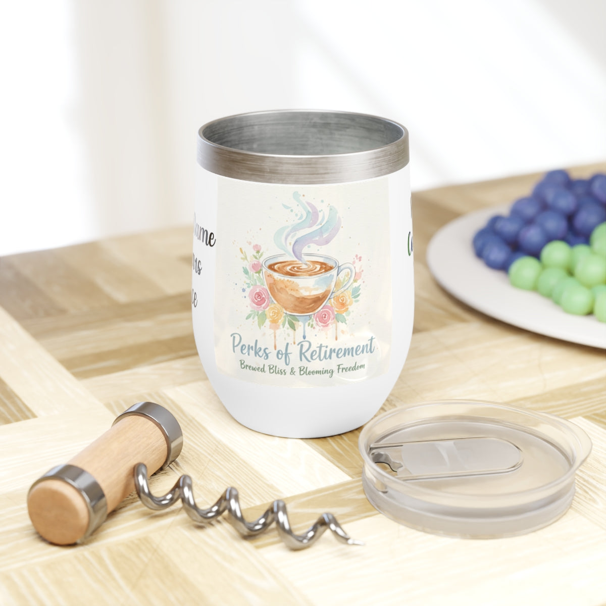 Perks of Retirement Insulated Drinkware for Coffee