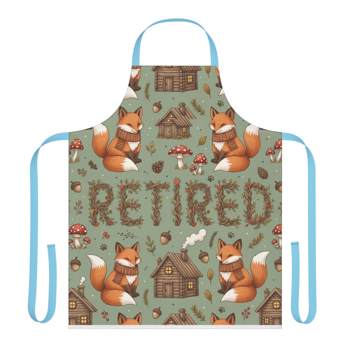 Cute Fox and Woodland Theme Retired Apron