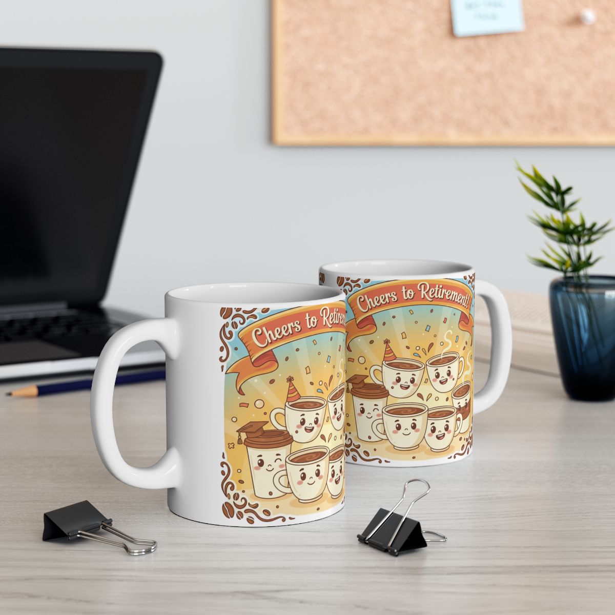 Cheers to Retirement Funny Celebration Mug