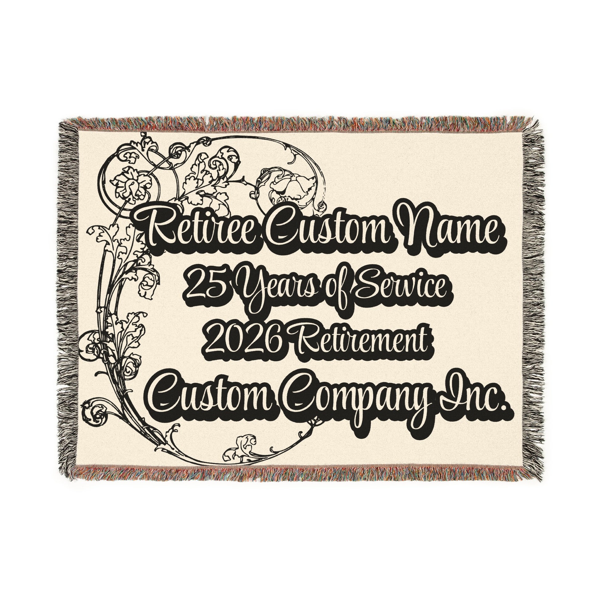 Retiree Custom Name 25 Years 2026 Retirement Blanket product