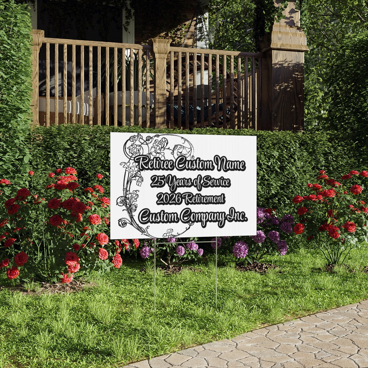 Retirement Celebration Custom Yard Sign Product