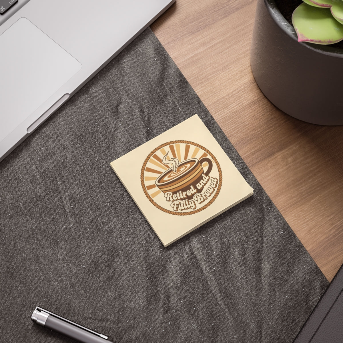 Retired and Fully Brewed Sticker for Coffee Lovers Gift