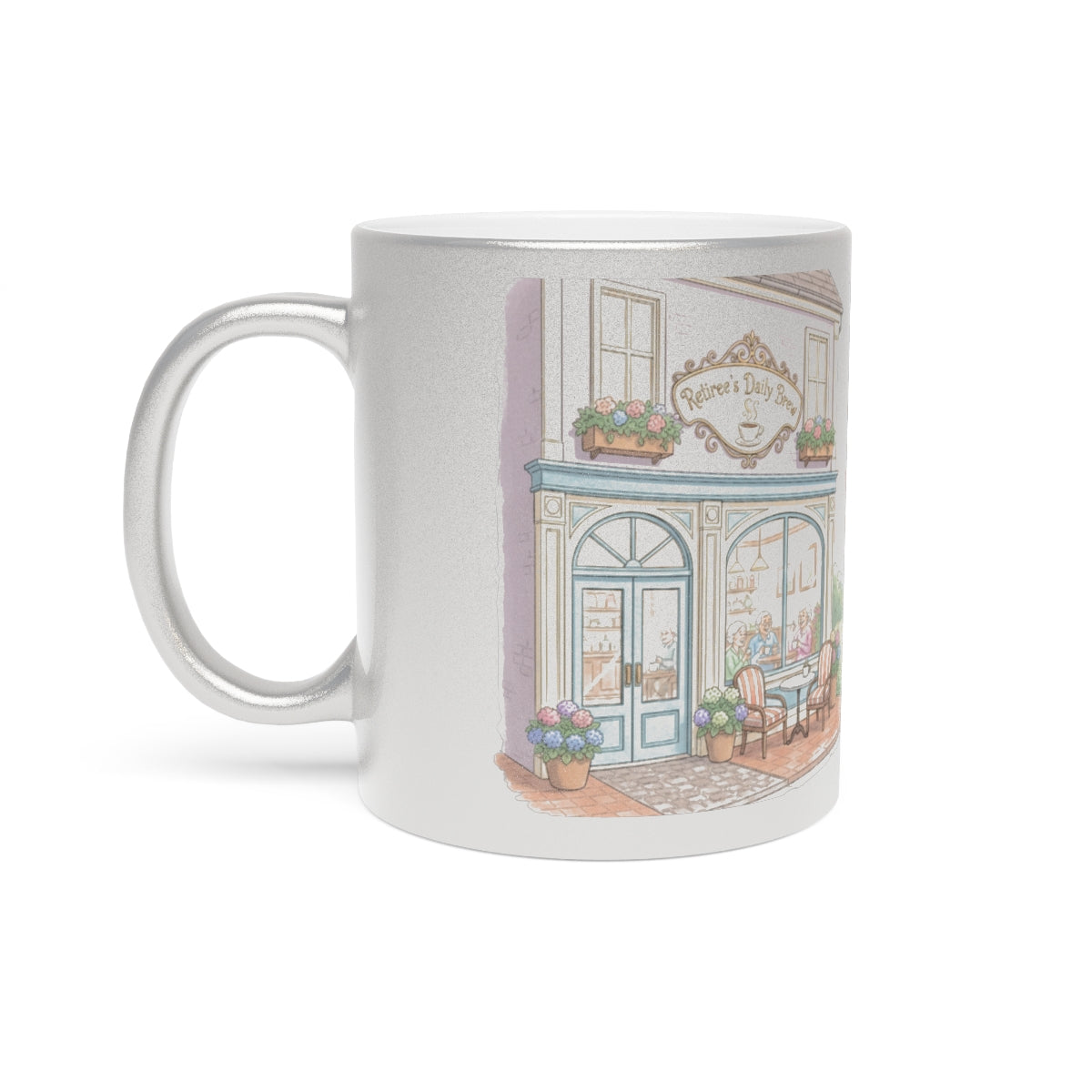 Charming Illustration of a Cozy Café Mug Product