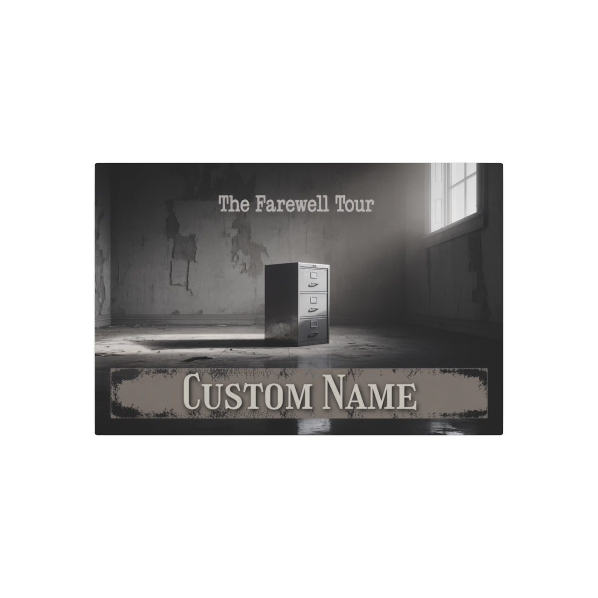 Farewell Tour Can Be Personalized Metal Art Sign - Retiree Gifts Retirement Party