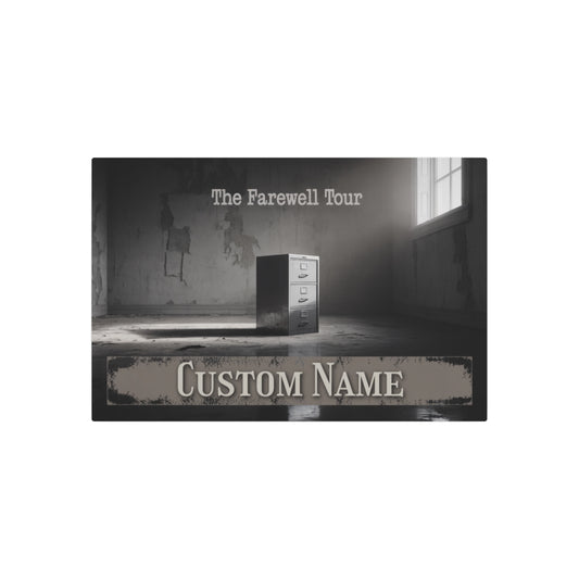 Farewell Tour Can Be Personalized Metal Art Sign - Retiree Gifts Retirement Party
