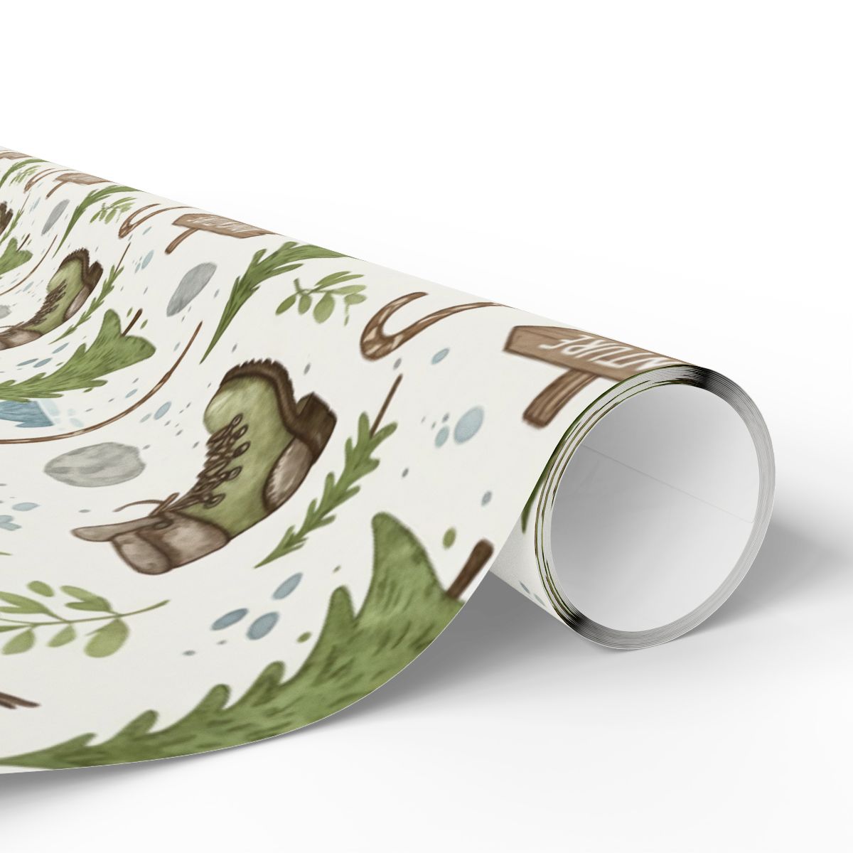 Whimsical Hiking Trail Design Wrapping Paper