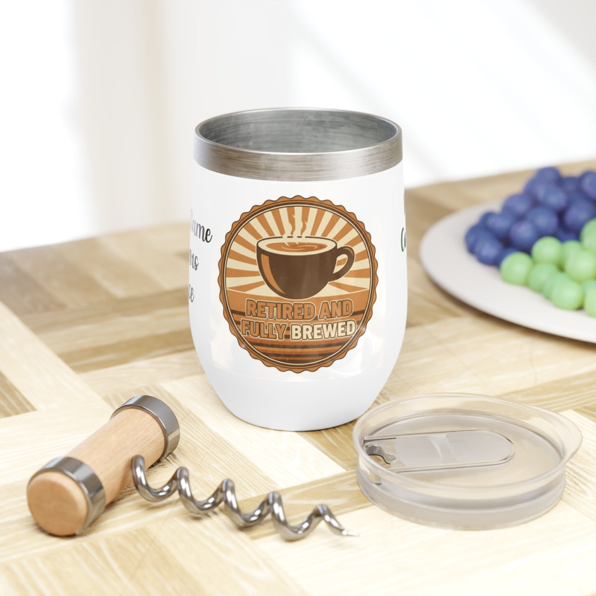 Retired and Fully Brewed Coffee Theme Beverage Holder