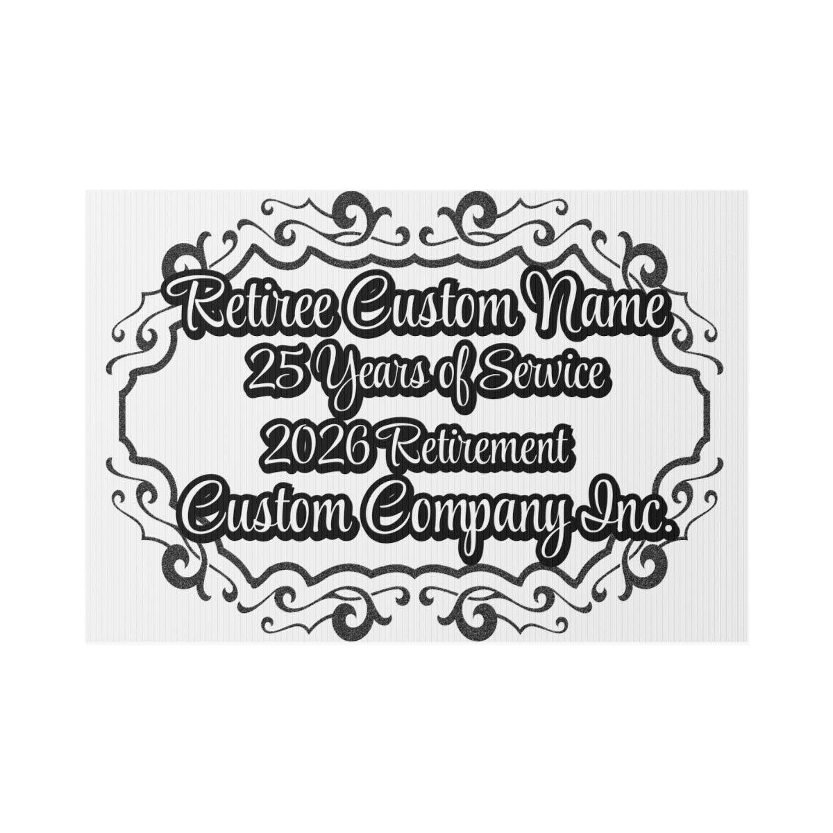 Retiree Custom Name 25 Years of Service 2026 Retirement product