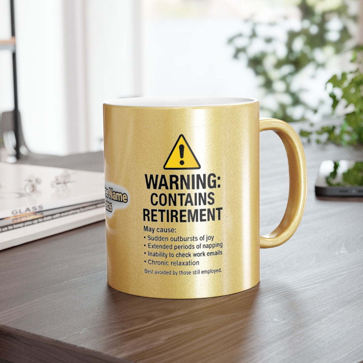 Warning Contains Retirement Custom Mug for Retirees