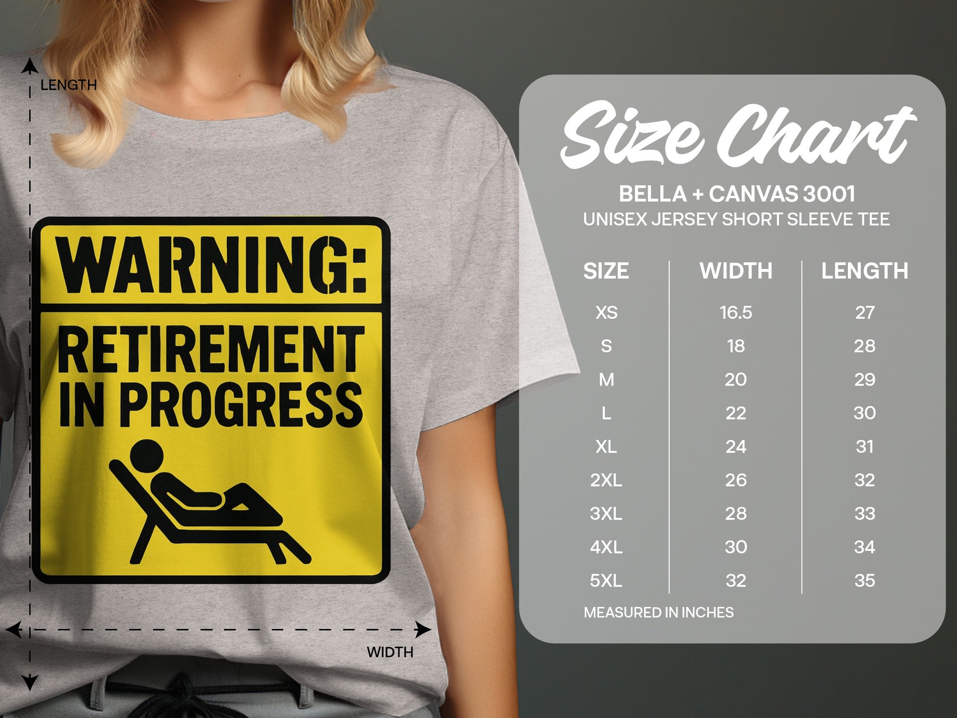 WARNING Retirement in Progress | The Golden Years Await | The Perfect Retirement Gift Soft Color Bella T-Shirts - Retiree Gifts Retirement Party