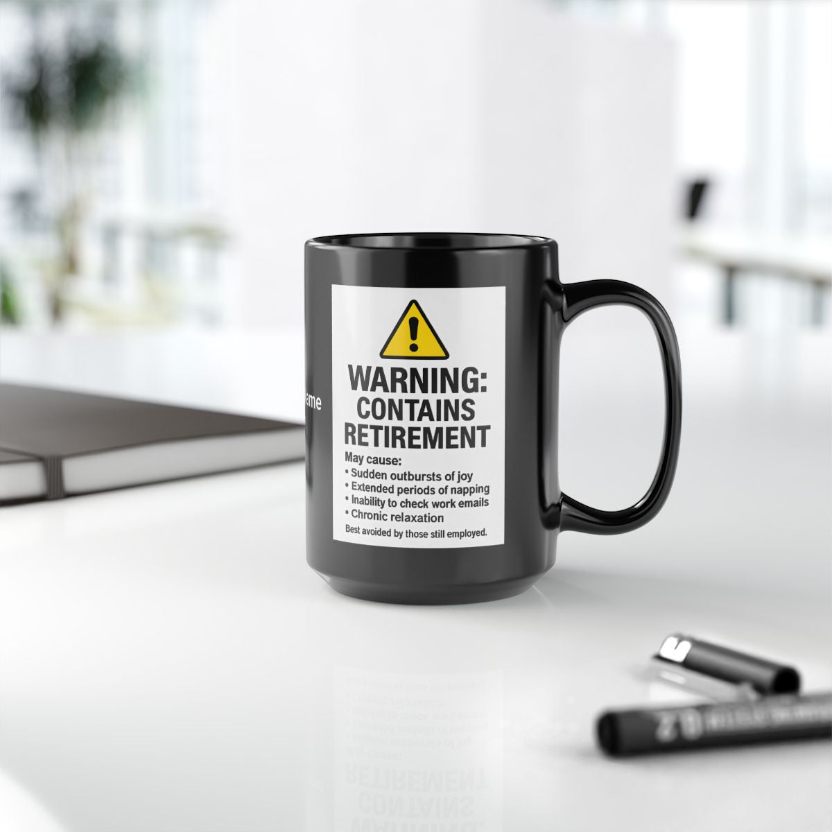 Funny Warning Contains Retirement Coffee Mug