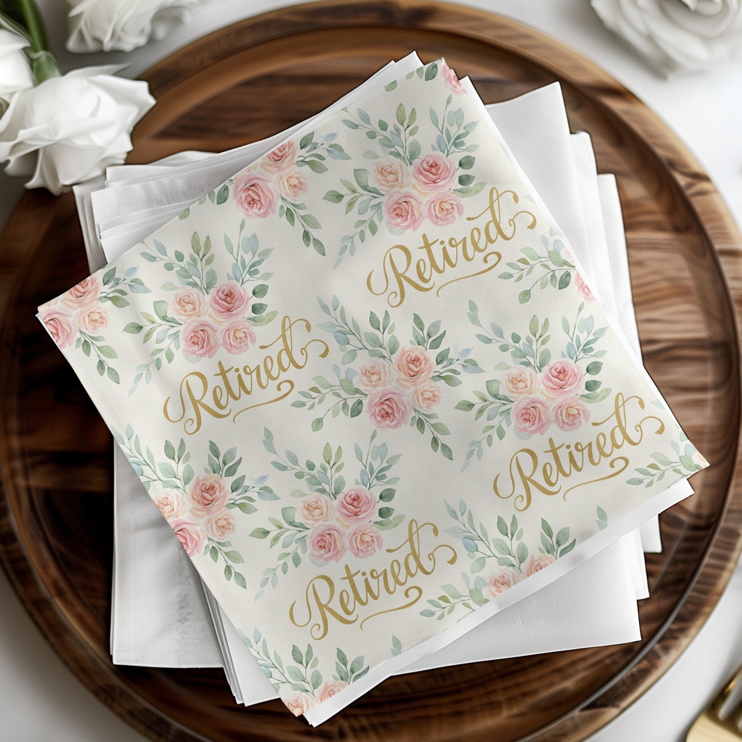 Retired Floral Design Gift Wrap Sheet for Special Events
