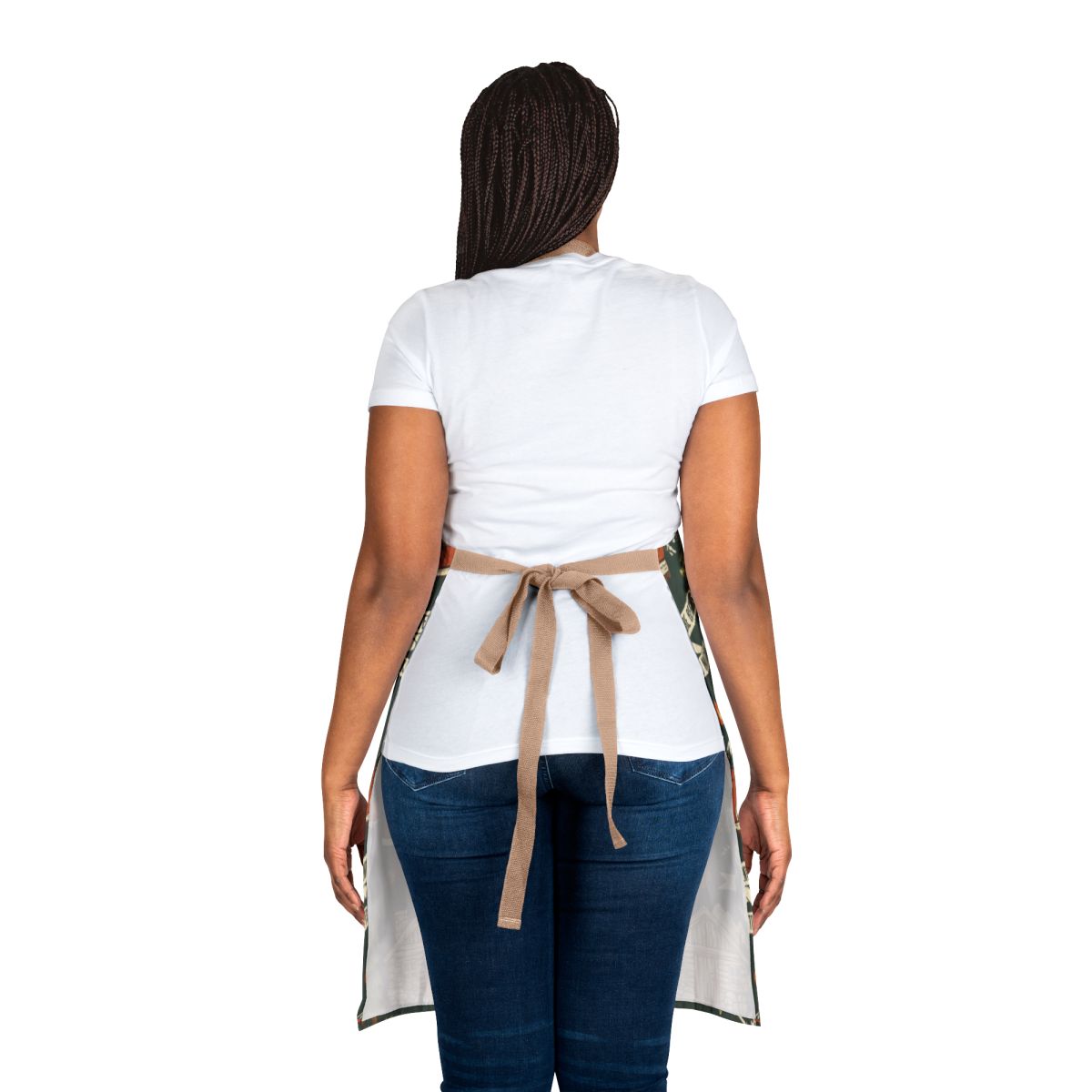 Stylish Waist-Tie Apron with Back Coverage for Kitchen Use