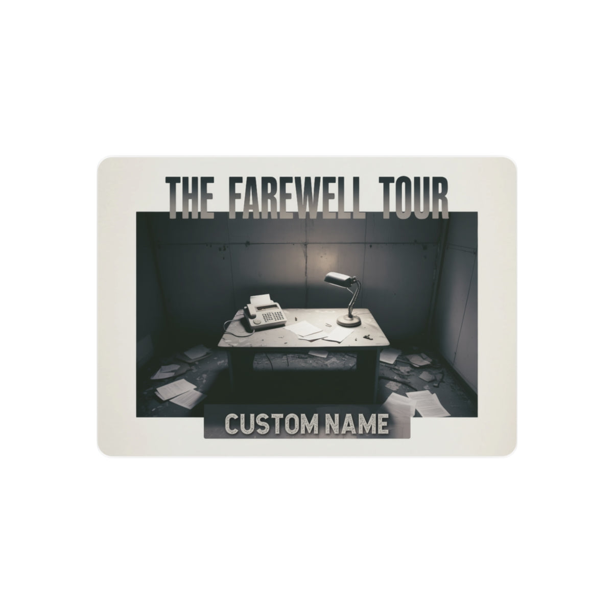 The Farewell Tour Personalized Retirement Gift Metal Art Sign - Retiree Gifts Retirement Party