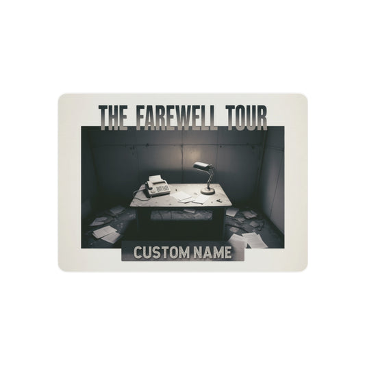 The Farewell Tour Personalized Retirement Gift Metal Art Sign - Retiree Gifts Retirement Party