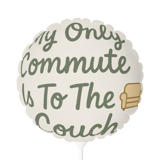 My Only Commute Is To The Couch Retirement Gifts | Retirement Gifts Ideas | Perfect Mylar Ballons 11in or 22in - Retiree Gifts Retirement Party