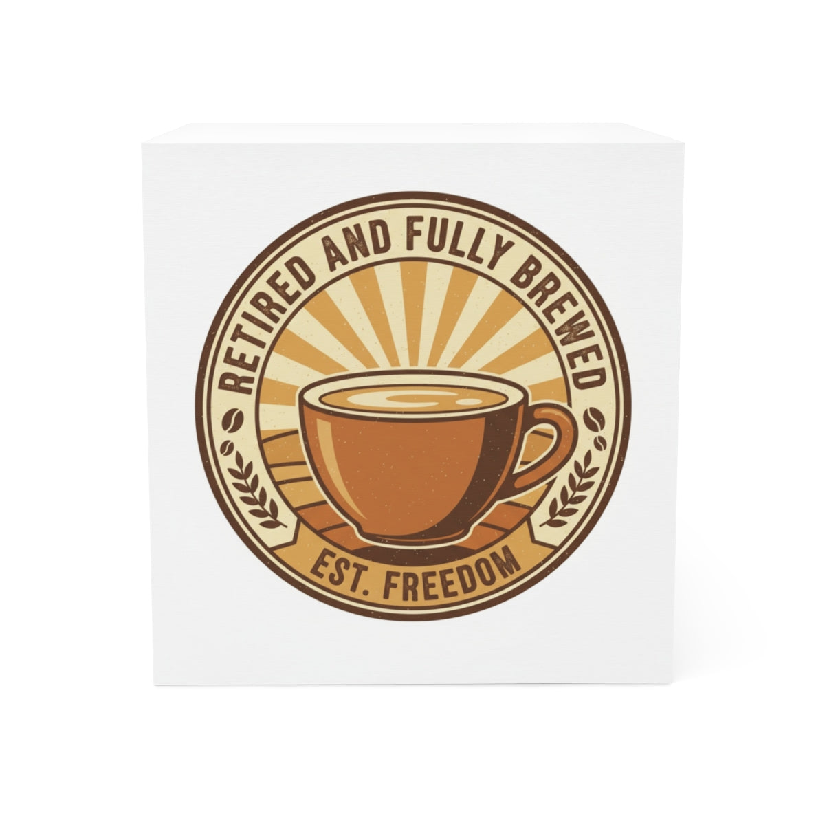 Retired and Fully Brewed Est. Freedom Coffee Mug