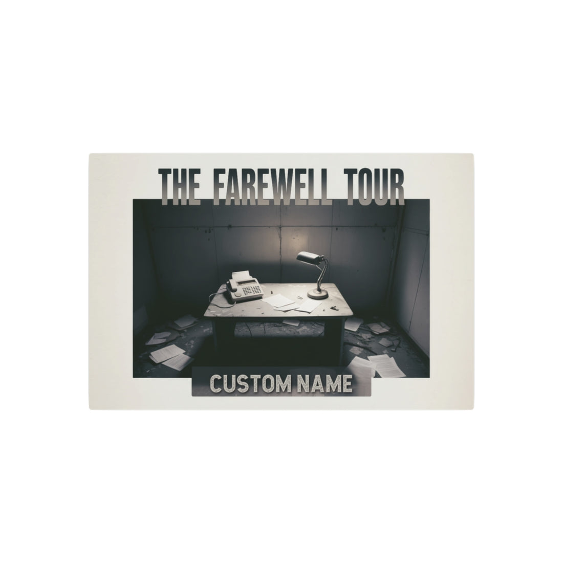The Farewell Tour Personalized Retirement Gift Metal Art Sign - Retiree Gifts Retirement Party