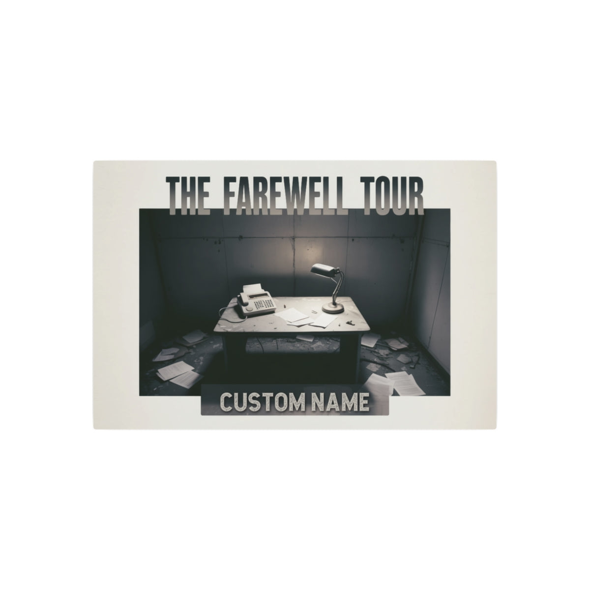 The Farewell Tour Personalized Retirement Gift Metal Art Sign - Retiree Gifts Retirement Party