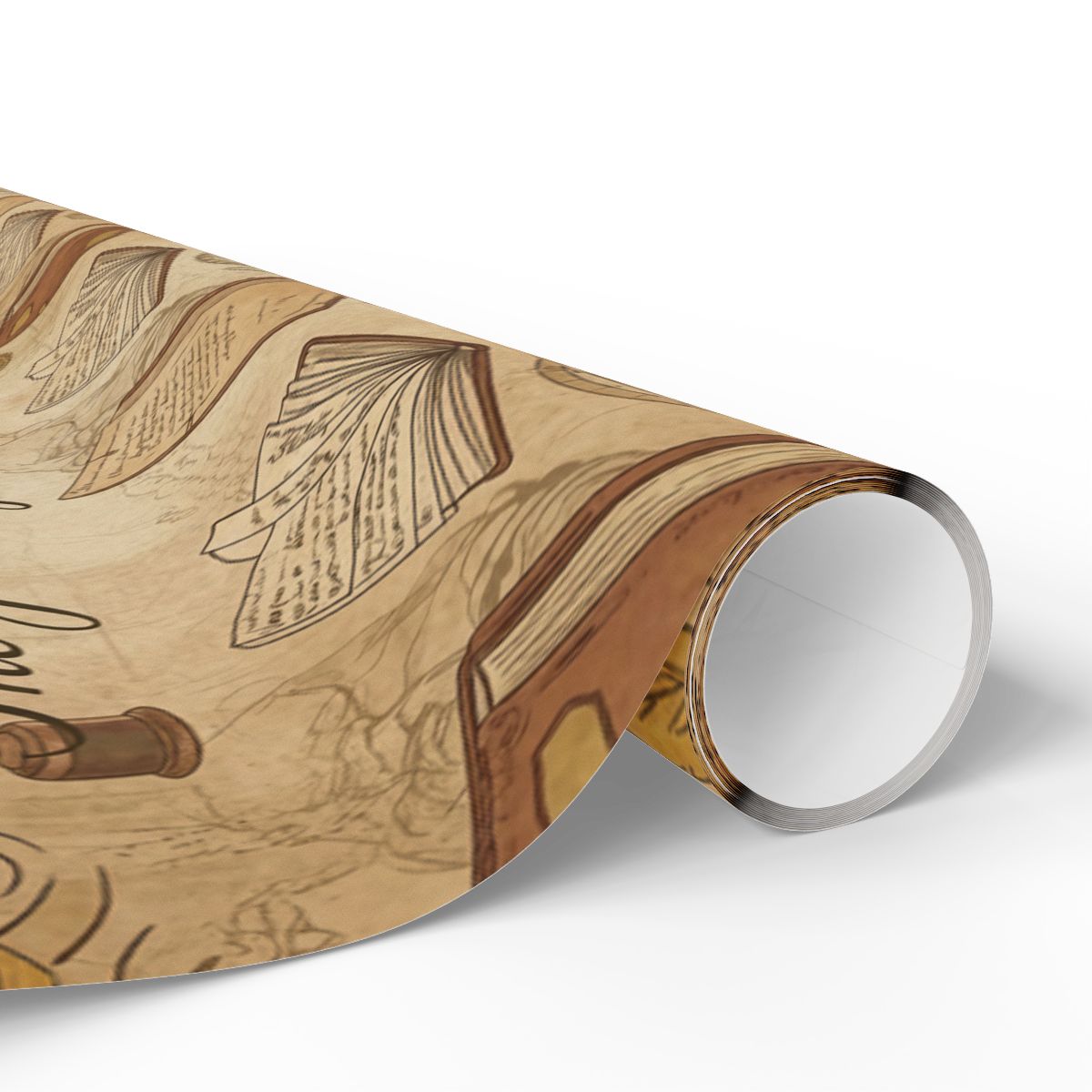 Vintage Handwritten Scripture Design Wrapping Paper