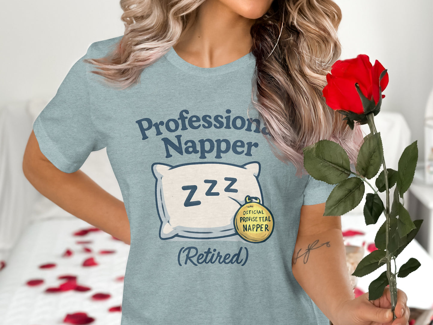Professional Napper (Retired) | Official Professional Napper | Soft Color Bella T-Shirts - Retiree Gifts Retirement Party