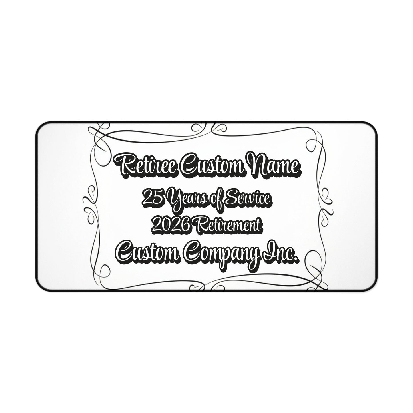 Retiree Custom Name 25 Years of Service 2026 Retirement Sign