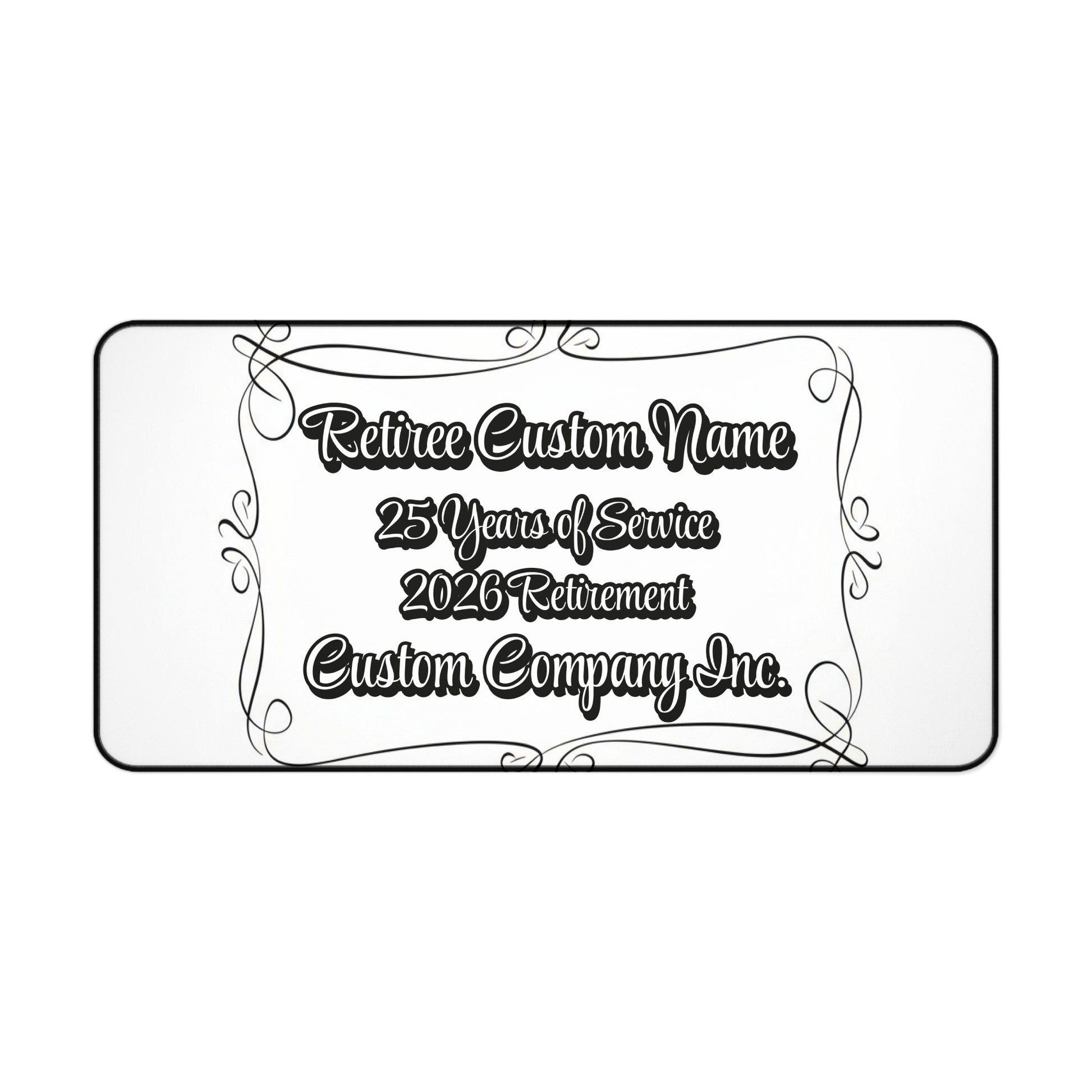 Retiree Custom Name 25 Years of Service 2026 Retirement Sign