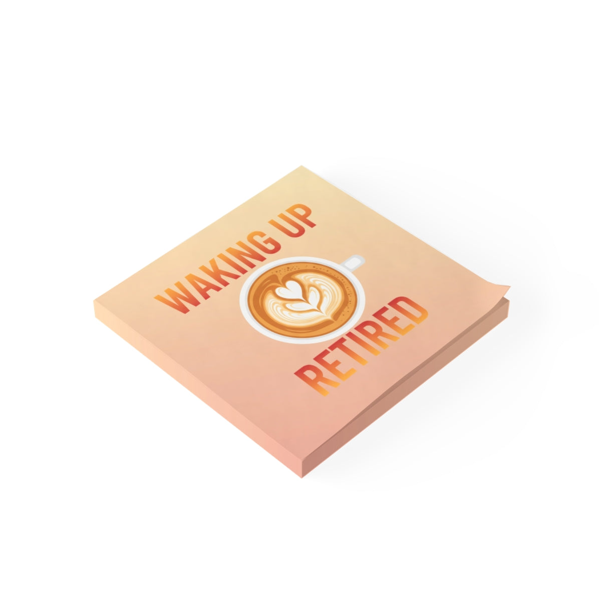 Waking Up Retired Coffee Lover Notepad Product
