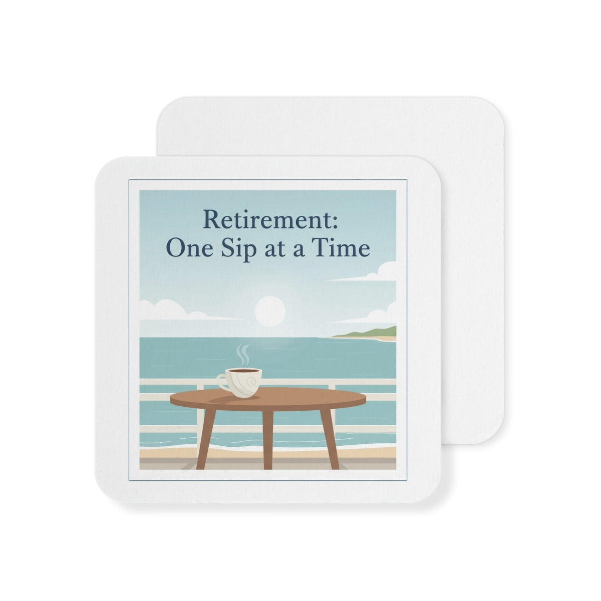 Retirement One Sip at a Time Coaster Set