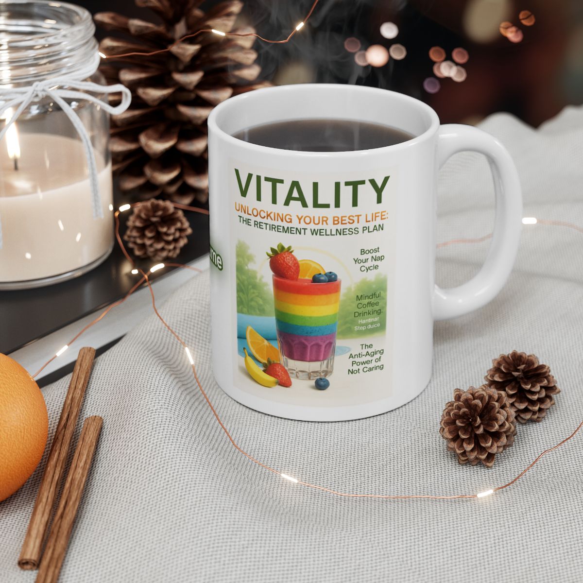 Vitality Unlocking Your Best Life Mug for a Wellness Plan