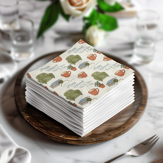 Happy Thoughts Relax Read Repeat Napkins