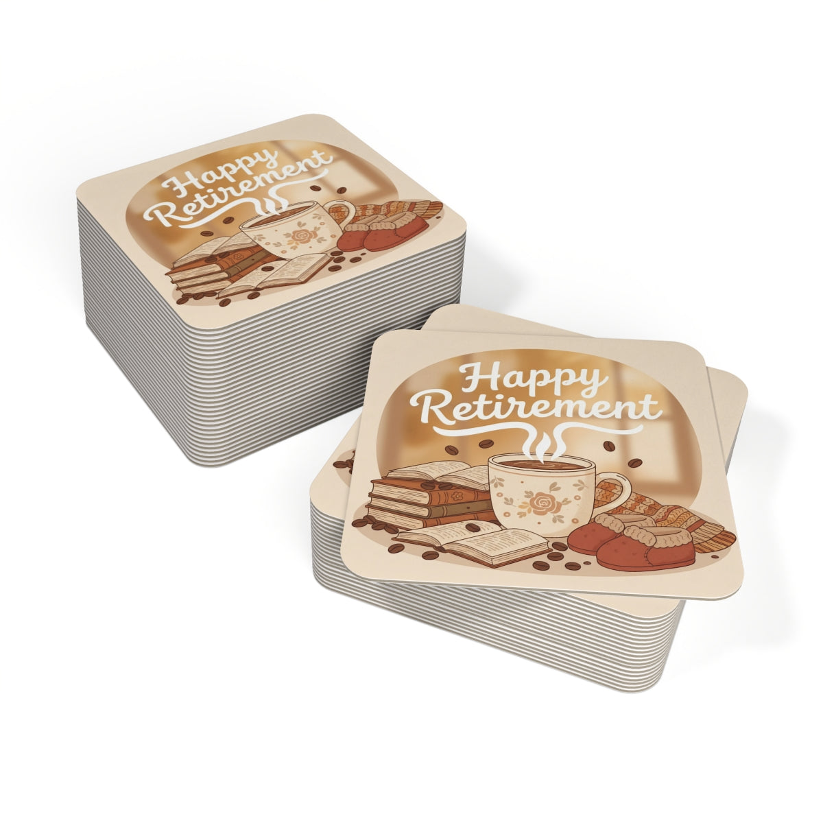 Happy Retirement Celebratory Coasters Pack