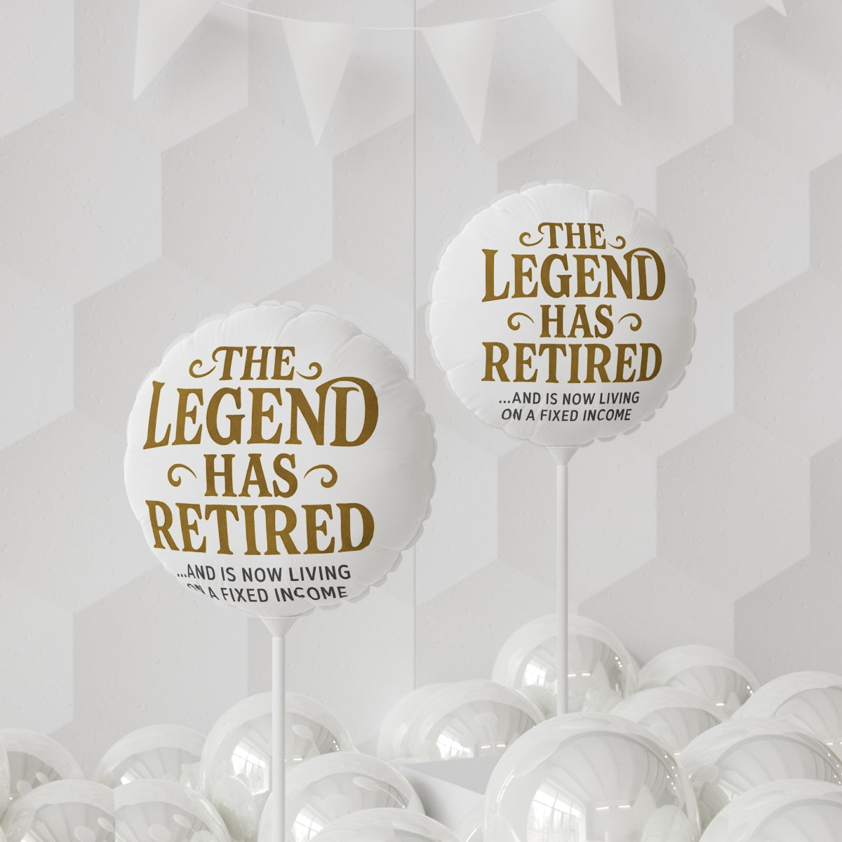 The Legend Has Retired Retirement Celebration Mylar Ballon - Retiree Gifts Retirement Party