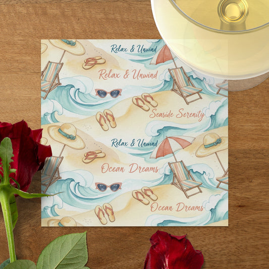 Relax Unwind Seaside Serenity Ocean Dreams Decor