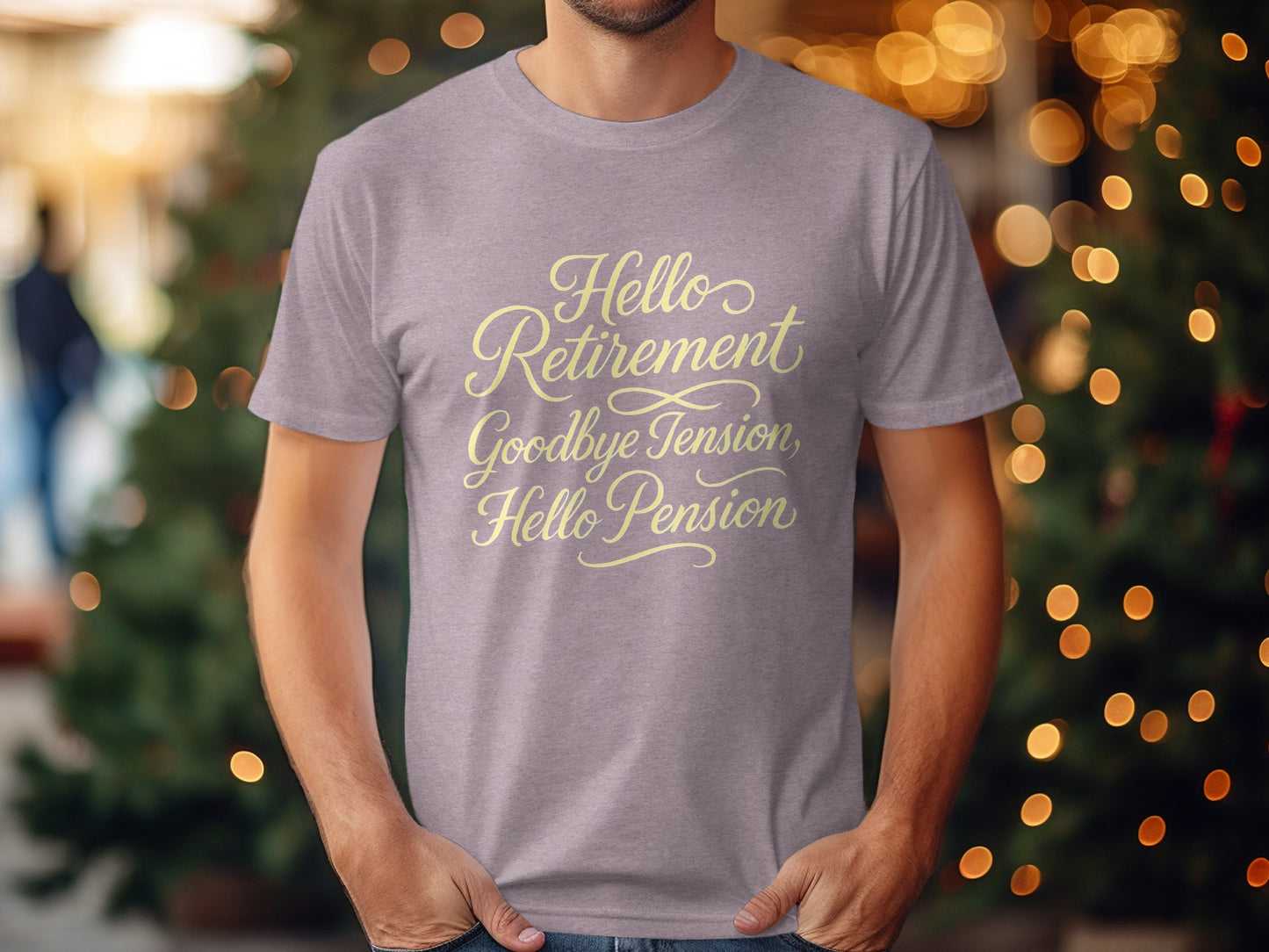 Hello Retirement Goodbye Tension Hello Pension | Celebrate with Soft Color Bella T-Shirts - Retiree Gifts Retirement Party