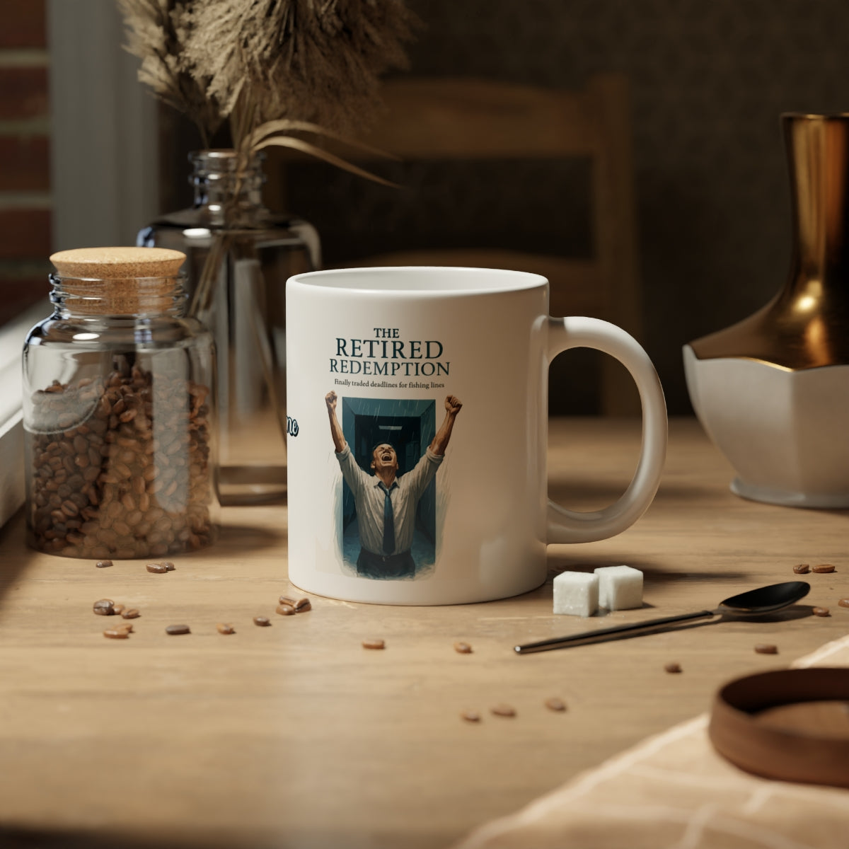 The Retired Redemption | Finally traded deadlines | Personalized Microwavable Ceramic Mugs 11oz 15oz 20oz - Retiree Gifts Retirement Party