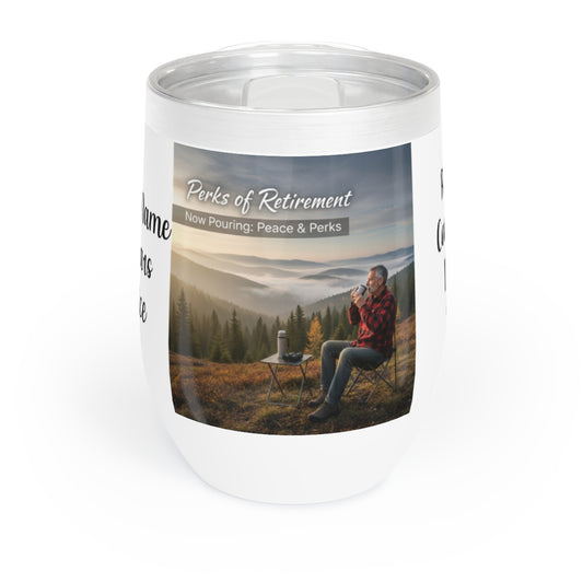 Perks Of Retirement Now Pouring Peace and Perks tumbler