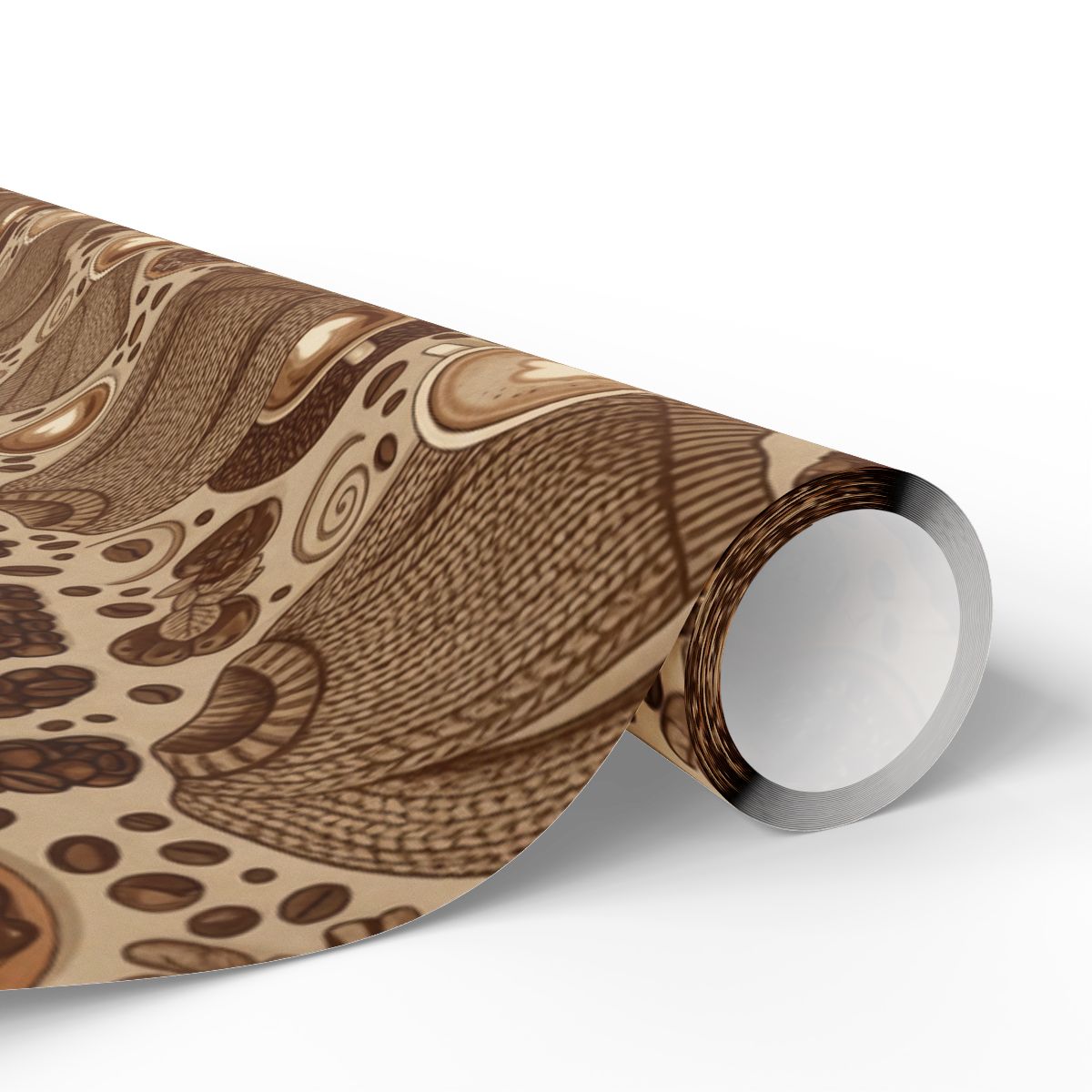 Abstract Earth Tones Swirls and Patterns Wrapping Paper