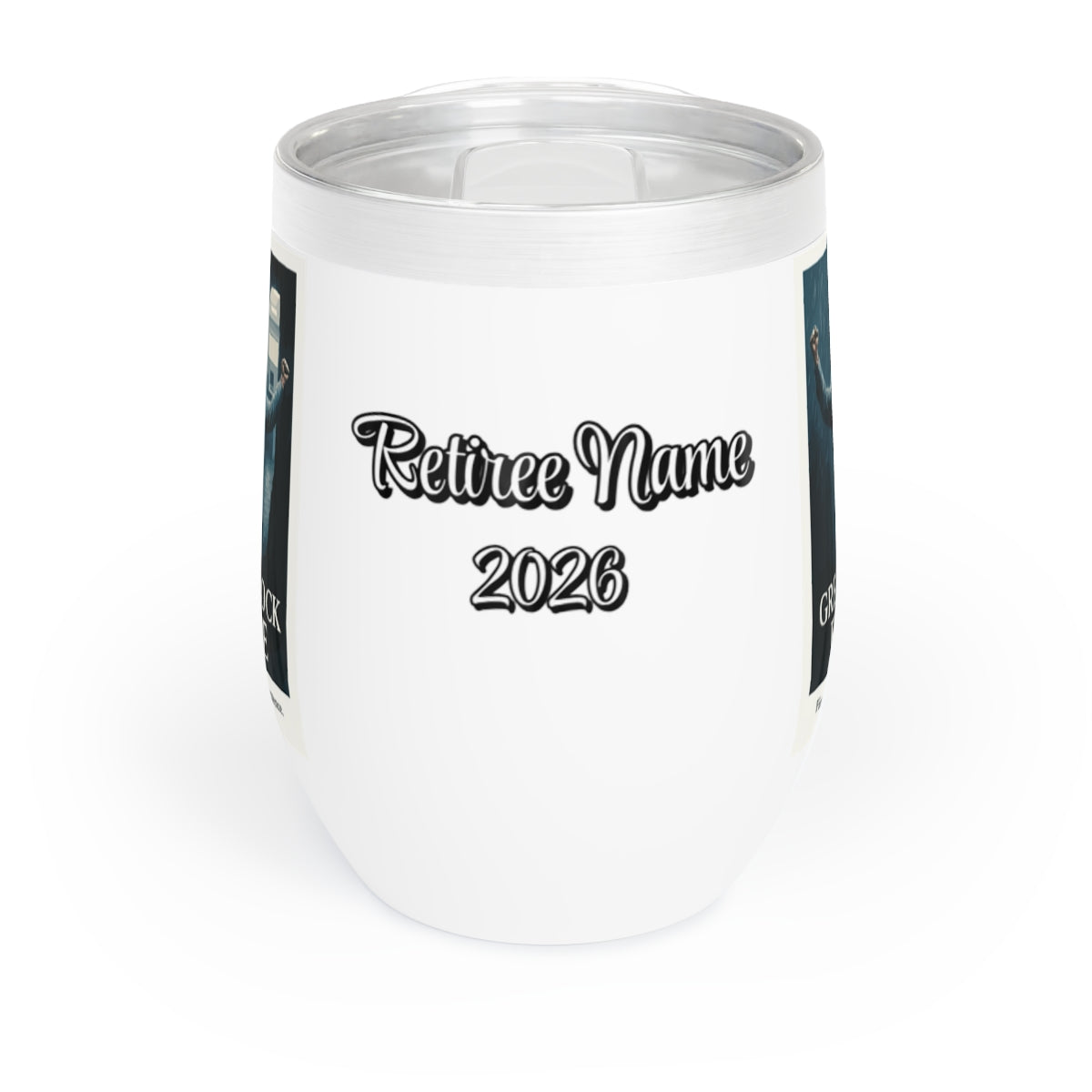 The Great Clock Escape Finally Escaped | Retirement Personalized Wine Tumbler - Retiree Gifts Retirement Party