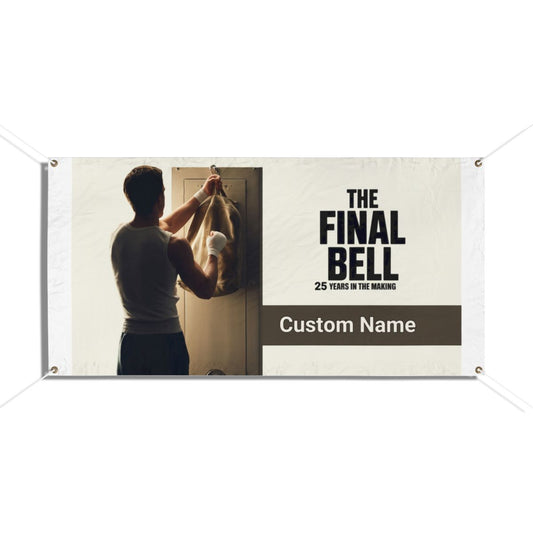 The Final Bell Years In The Making Athletic Boxer Vinyl Banner or Yard Sign - Retiree Gifts Retirement Party